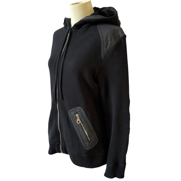 MANRICO CASHMERE JACKET HOODED ZIP POCKETS EDGY STREETWEAR DESIGNER MEN 38 - Picture 4 of 13